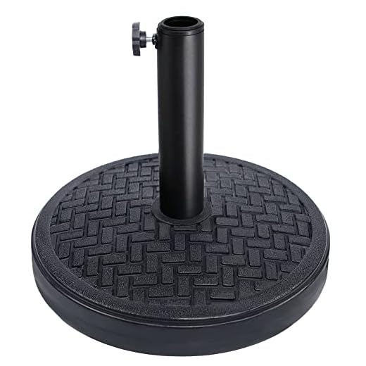 Sfozstra 26.5 lbs Patio Umbrella Base, Outdoor Umbrella Stand, Market Umbrella Base, S-012Q, Black