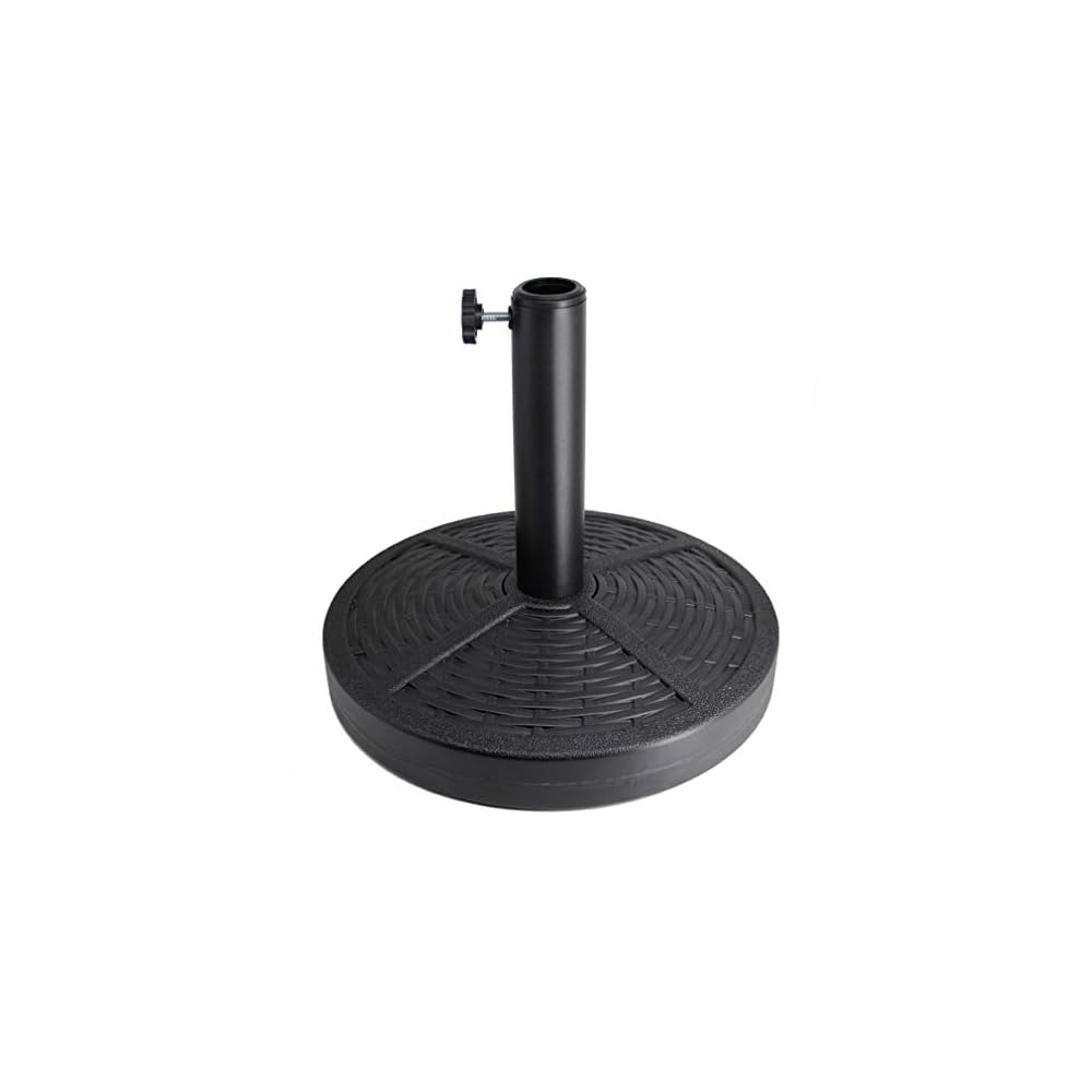 Sfozstra 26.5 lbs Patio Umbrella Base, Concrete Umbrella Base, Market Umbrella Stand, Black