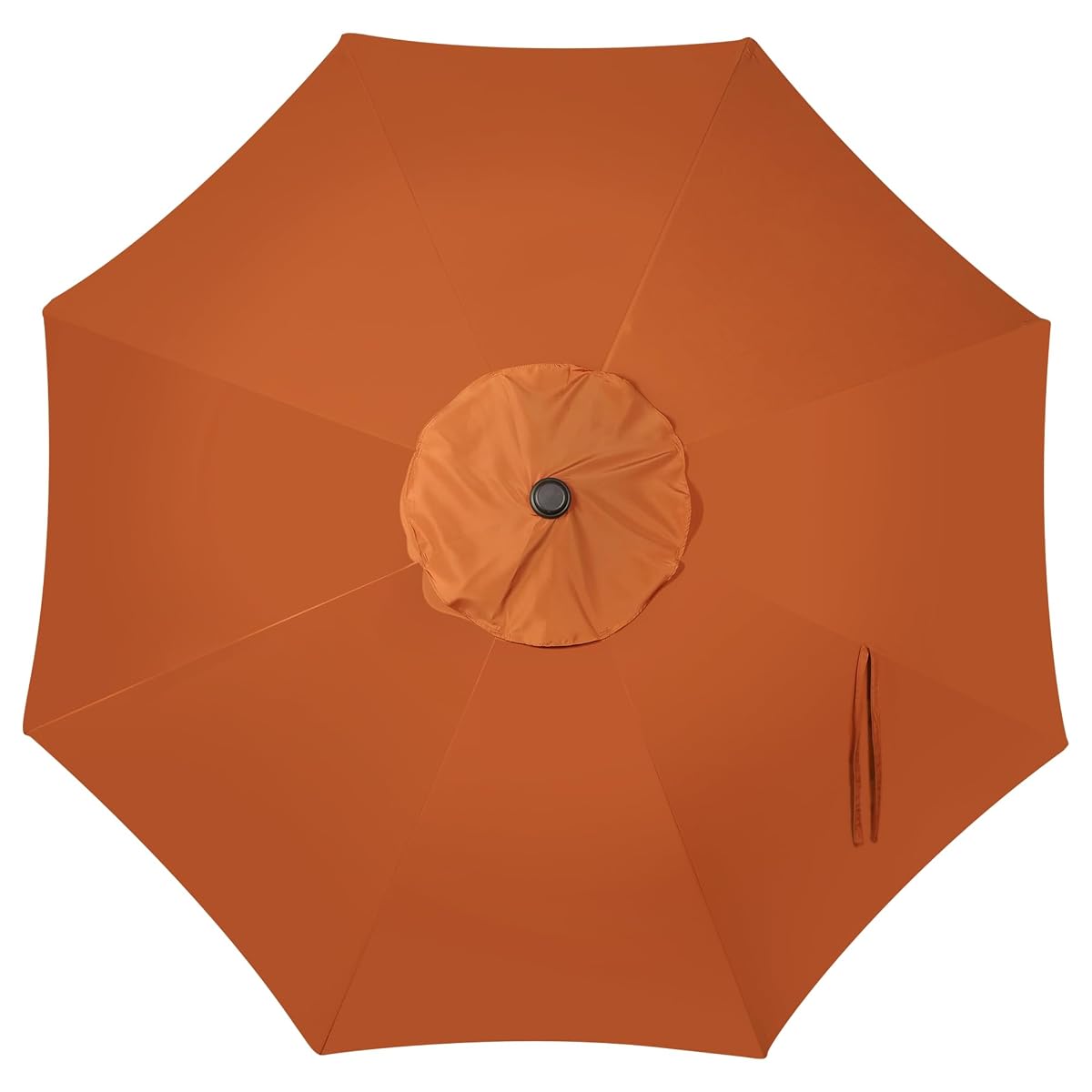 Blissun 9FT Patio Umbrella, Outdoor Table Umbrella, Yard Umbrella, Market Umbrella with 8 Sturdy Ribs, Push Button Tilt and Crank, Rust - detail image 4