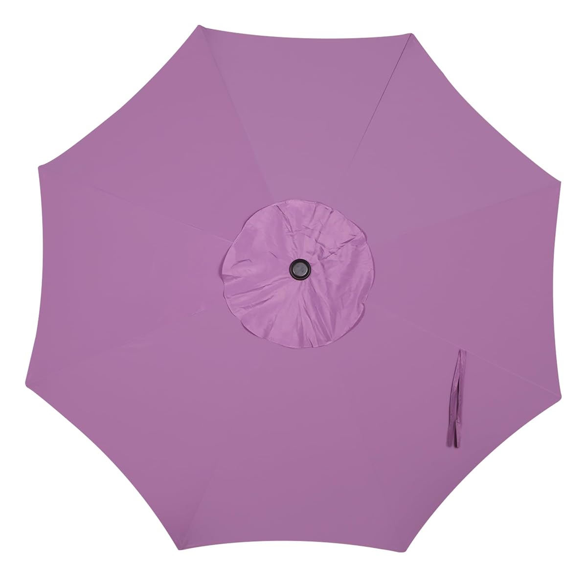 Blissun 9FT Patio Umbrella, Outdoor Table Umbrella, Yard Umbrella, Market Umbrella with 8 Sturdy Ribs, Push Button Tilt and Crank, Lilac - detail image 3