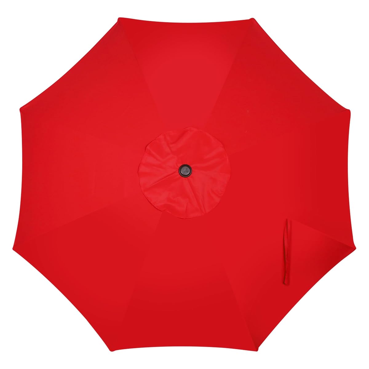 Blissun 9FT Patio Umbrella, Outdoor Table Umbrella, Yard Umbrella, Market Umbrella with 8 Sturdy Ribs, Push Button Tilt and Crank, Bright Red - detail image 3