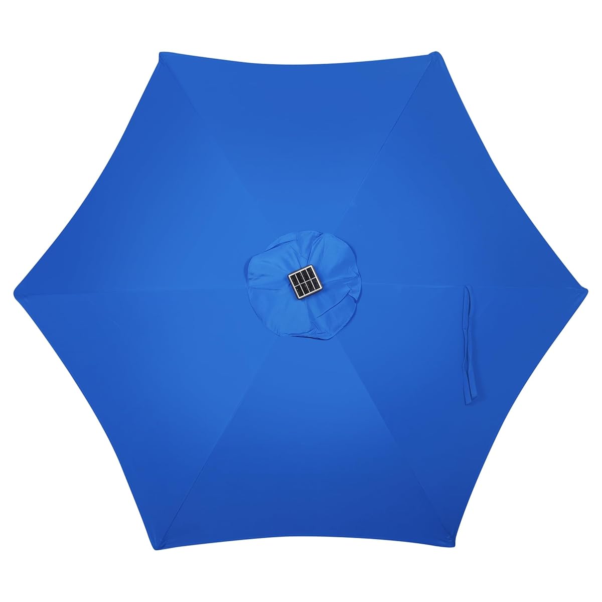 Blissun 7.5 ft Solar Umbrella, 18 LED Lighted Patio Umbrella, Table Market Umbrella, Royal Blue - detail image 3