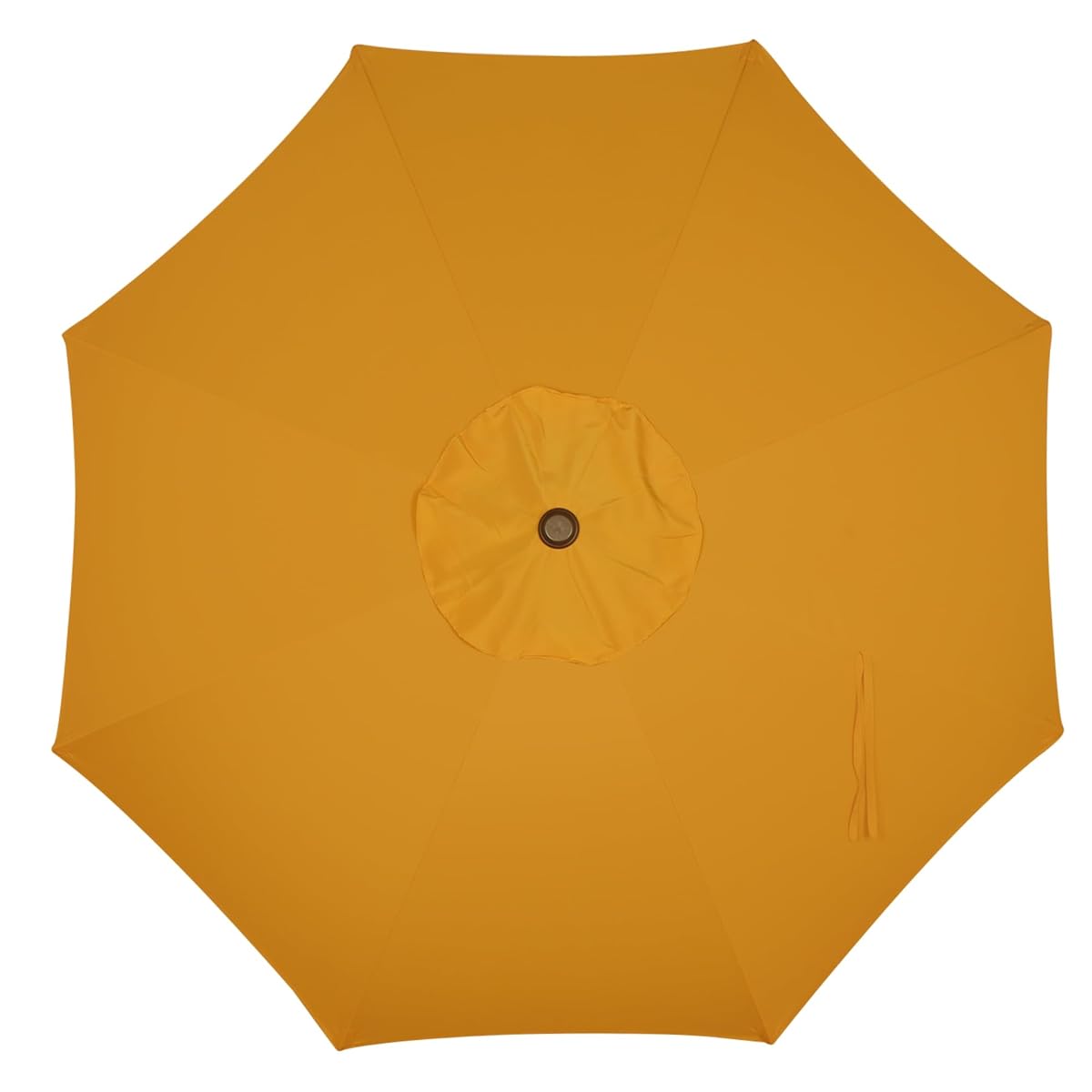 Blissun 9FT Patio Umbrella, Outdoor Table Umbrella, Yard Umbrella, Market Umbrella with 8 Sturdy Ribs, Push Button Tilt and Crank, Golden Yellow - detail image 2