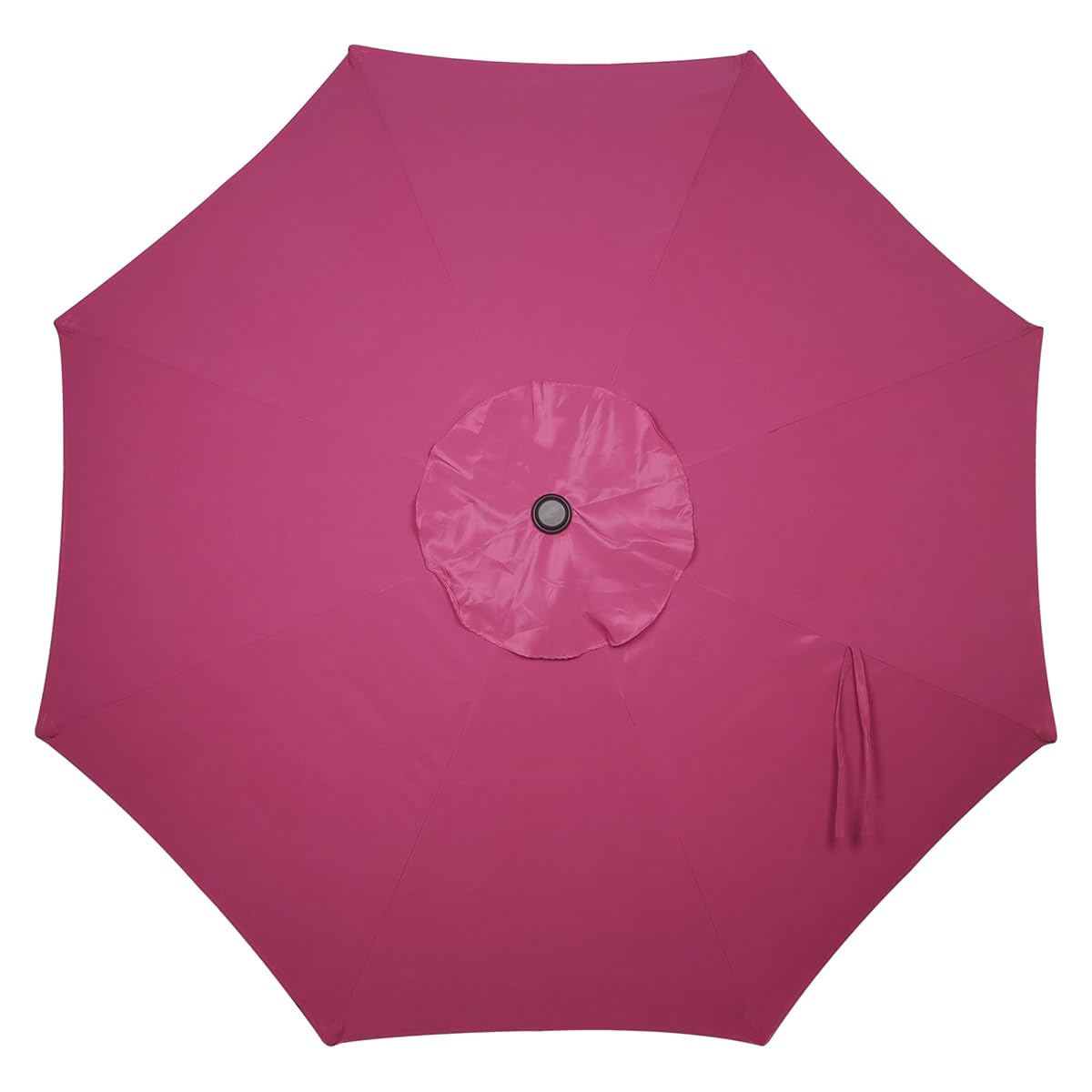 Blissun 9FT Patio Umbrella, Outdoor Table Umbrella, Yard Umbrella, Market Umbrella with 8 Sturdy Ribs, Push Button Tilt and Crank, Fuchsia - detail image 3