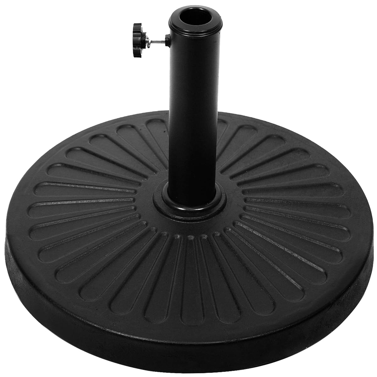 Blissun 22 lbs Patio Umbrella Base, Outdoor Umbrella Base, Market Umbrella Base Stand for Patio, Garden, Lawn, Black - detail image 3