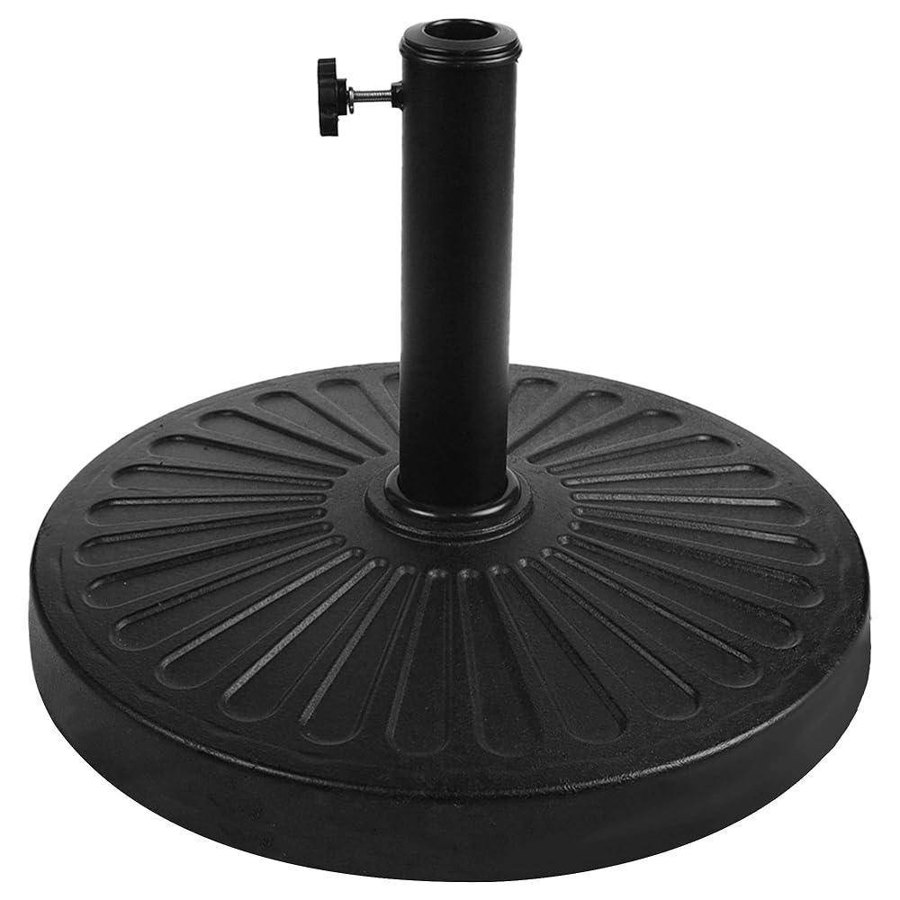 Blissun 22 lbs Patio Umbrella Base, Outdoor Umbrella Base, Market Umbrella Base Stand for Patio, Garden, Lawn, Black