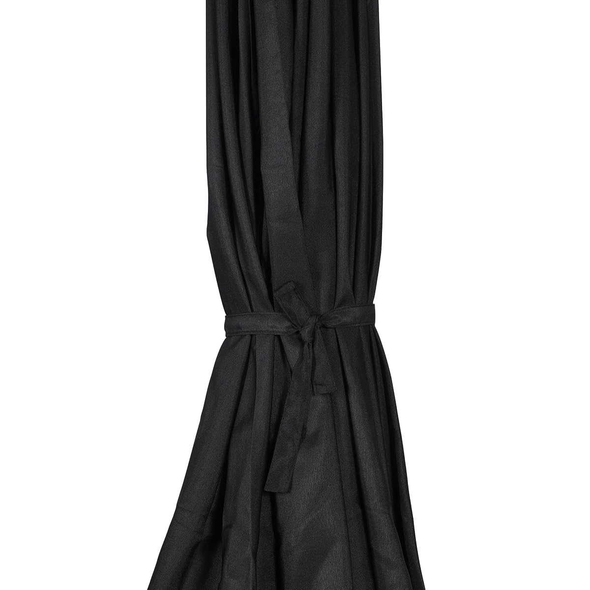 Blissun 7.5 ft Solar Umbrella 18 LED Lighted Patio Umbrella Table Market Umbrella, Black - detail image 4