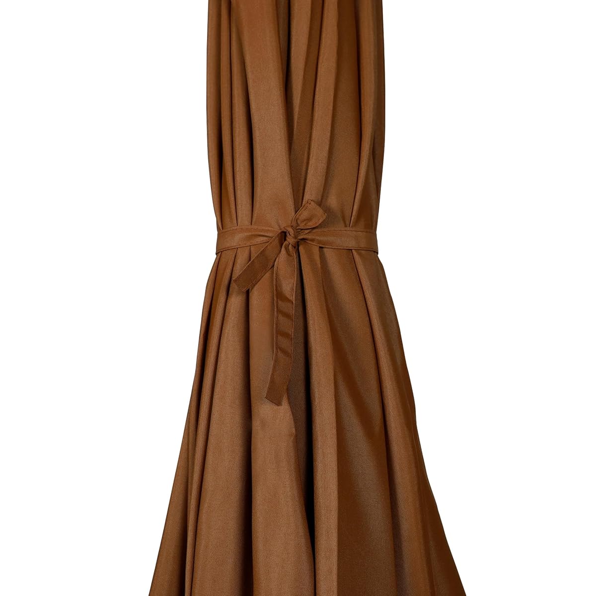 Blissun 9' Outdoor Patio Umbrella, Outdoor Table Umbrella, Yard Umbrella, Market Umbrella with 8 Sturdy Ribs, Push Button Tilt and Crank, Brown - detail image 4