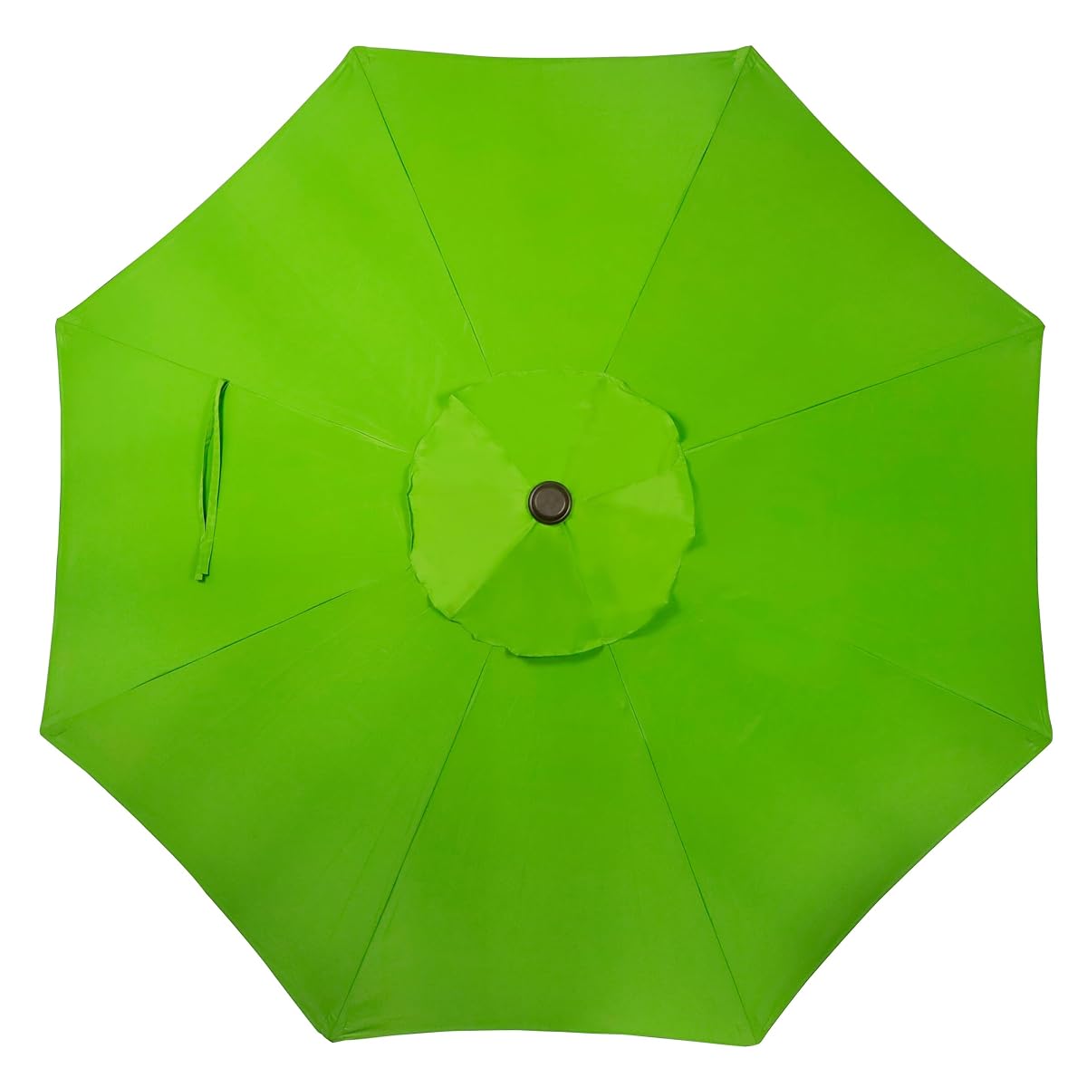 Blissun 9' Outdoor Patio Umbrella, Outdoor Table Umbrella, Yard Umbrella, Market Umbrella with 8 Sturdy Ribs, Push Button Tilt and Crank (Lime) - detail image 3
