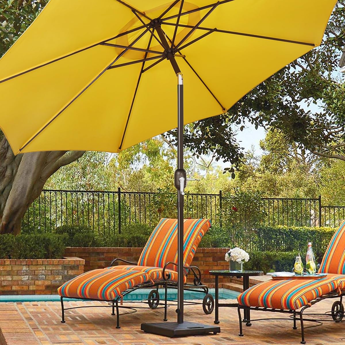Blissun 43" Umbrella Replacement Lower Pole, Patio Umbrella Bottom Pole with Bullet Buckle, Only Compatible Umbrellas - detail image 6
