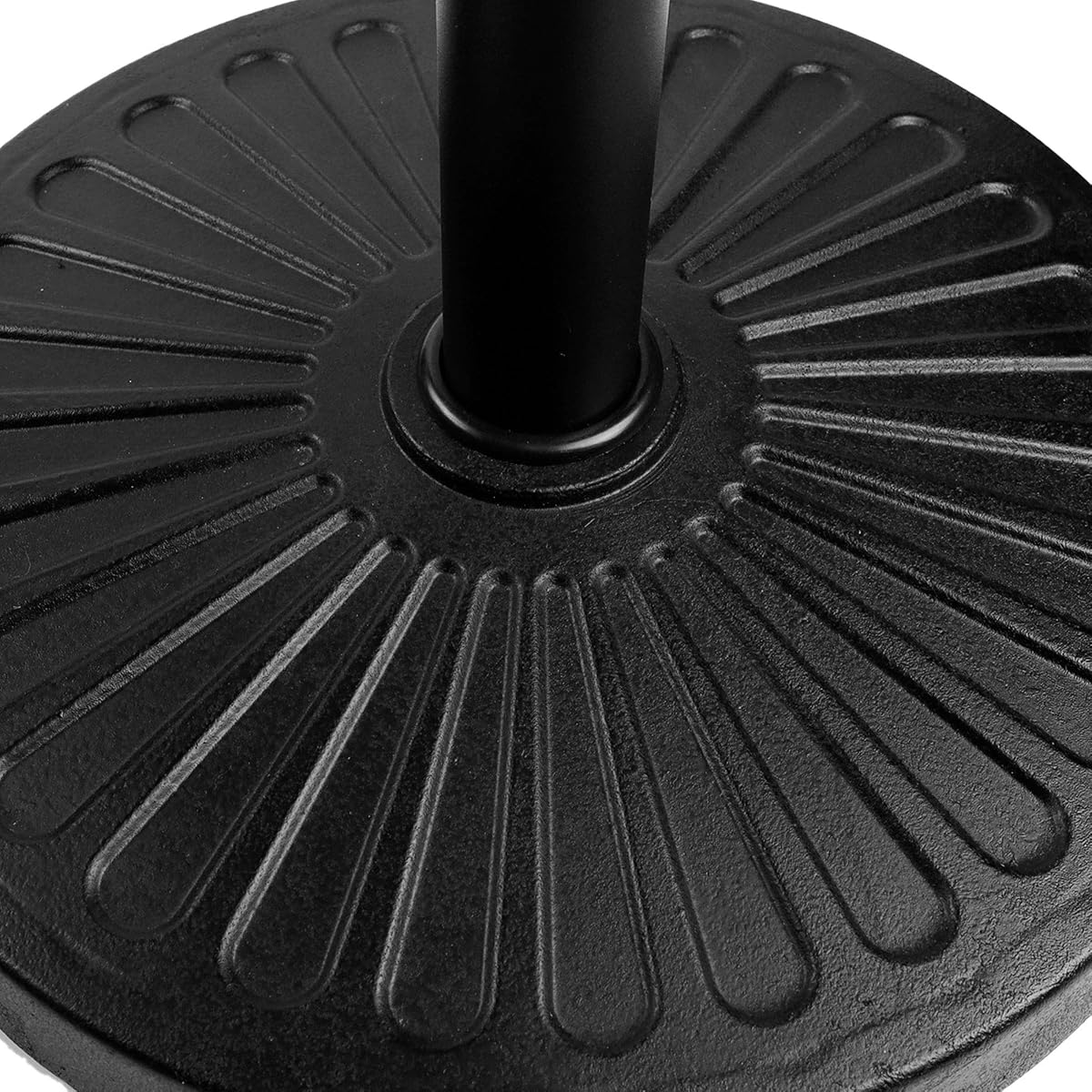 Blissun 22 lbs Patio Umbrella Base, Outdoor Umbrella Base, Market Umbrella Base Stand for Patio, Garden, Lawn, Black - detail image 2